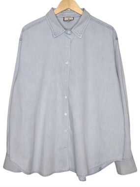 Tuckernuck Light Blue Cotton Business Long Sleeve Button Down Shirt Sz XXL